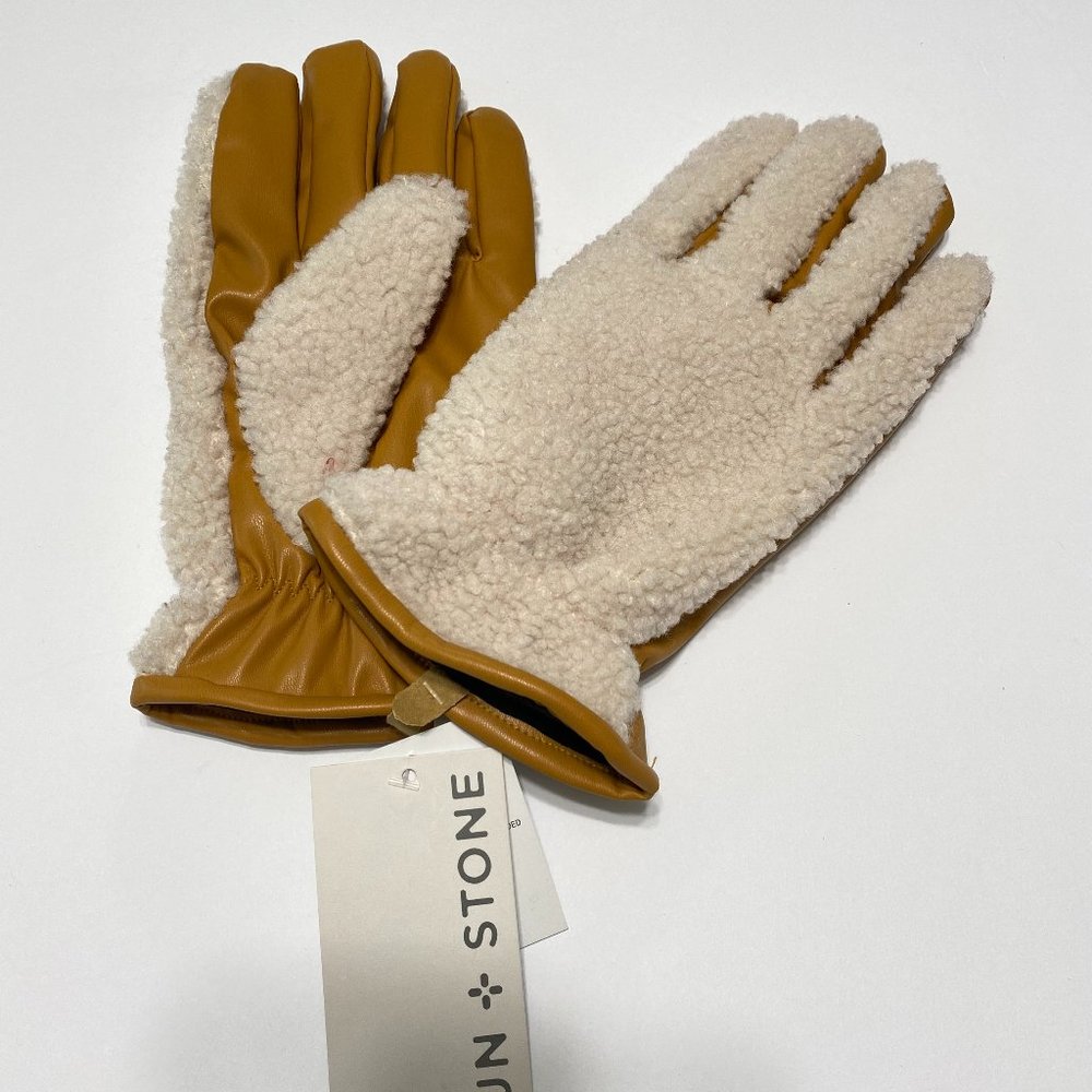 Faux Leather Gloves